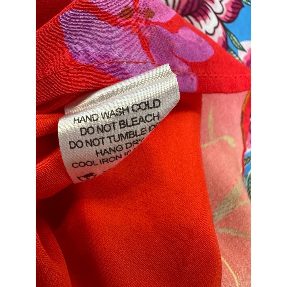 LOVERS + FRIENDS | Red Floral Midi Maxi Skirt Small Romantic Elegant Feminine - Picture 7 of 10